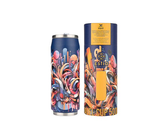 Estia Ποτήρι Θερμός Ανοξείδωτο Vibrant Vortex  500ml 01-22662