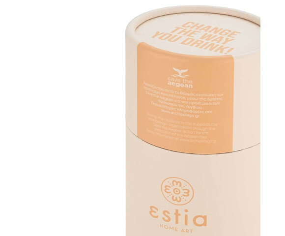 Estia Μπουκάλι Θερμός Ανοξείδωτο Lilly White 500ml - 01-23430