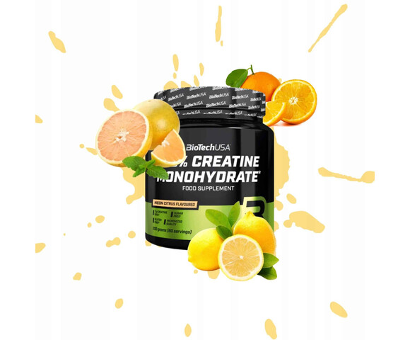 Biotech USA 100% Creatine Monohydrate Neon Citrus 300gr
