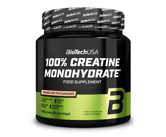 Biotech USA 100% Creatine Monohydrate Peach Ice Tea 300gr