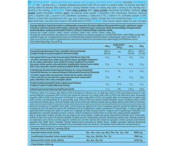 Biotech USA 100% Pure Whey Πρωτεΐνη Ορού Γάλακτος Χωρίς Γλουτένη με Γεύση Σοκολάτα 28gr