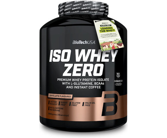 Biotech USA Iso Whey Zero Lactose Redused Πρωτεΐνη Ορού Γάλακτος Χωρίς Γλουτένη με Γεύση Caffe Latte 1816gr