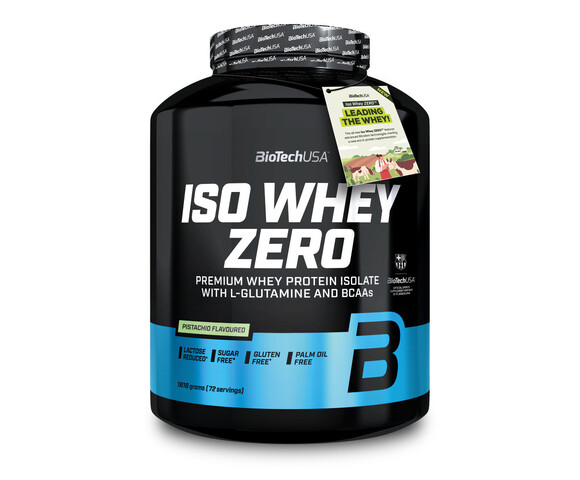 Biotech USA Iso Whey Zero Lactose Redused Πρωτεΐνη Ορού Γάλακτος Χωρίς Γλουτένη με Γεύση Pistachio 1816gr