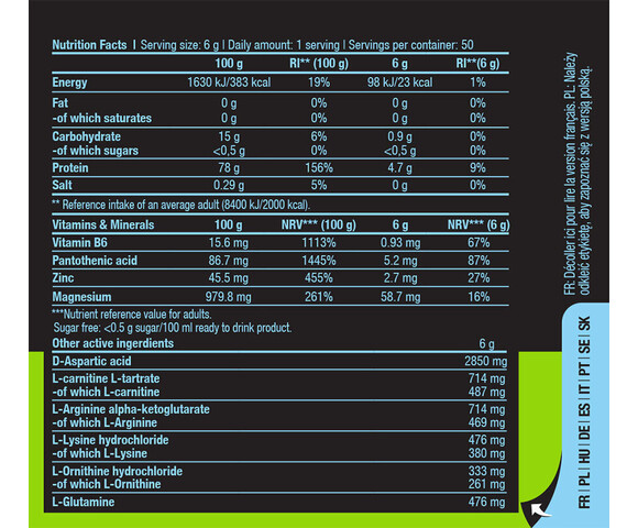 Biotech USA TST + GH Συμπλήρωμα για Προπόνηση & Ενίσχυση της Τεστοστερόνης 300gr Πορτοκάλι