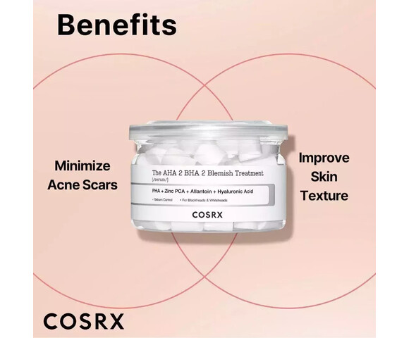 COSRX  The AHA 2 BHA 2 Blemish Treatment Καταπραϋντικό & Ενυδατικό Serum Προσώπου με AHA & Υαλουρονικό Οξύ για Αποτοξίνωση & Πανάδες 50ml
