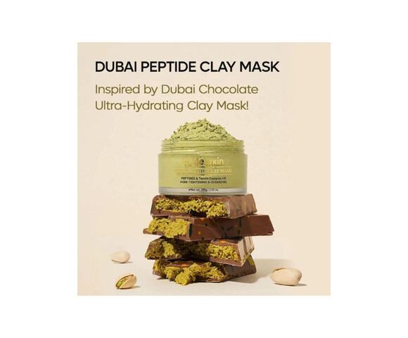 Dr.Melaxin Dubai Peptide Clay Mask- Μάσκα με Φιστίκι-Κακάο-Άργιλο για Σύσφιξη Αναζωογόνηση 100gr