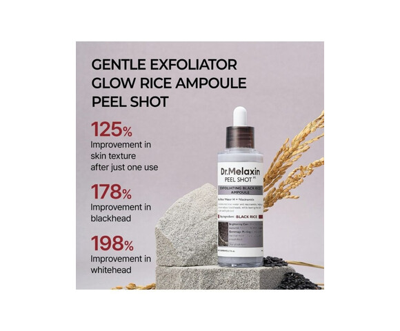 Dr. Melaxin Peel Shot Exfoliating Black Rice Απολεπιστικό Προσώπου σε Ορό 80ml