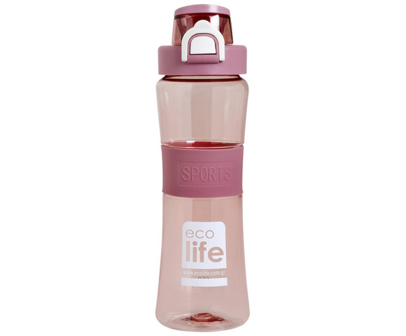 Ecolife Παγούρι Πλαστικό Ροζ 650ml