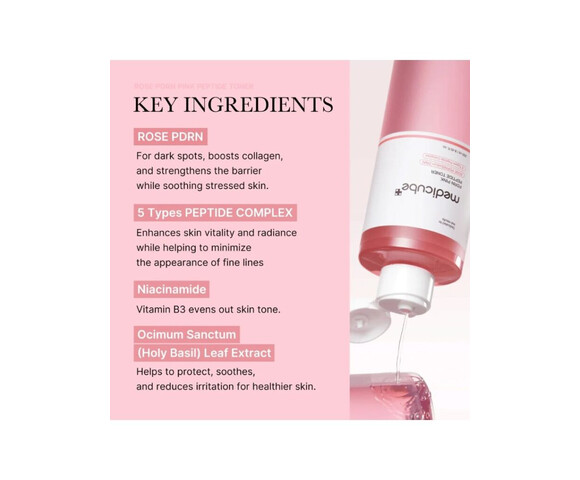 Medicube PDRN Pink Cica Soothing Toner- Λάμψη με DNA τριαντάφυλλου