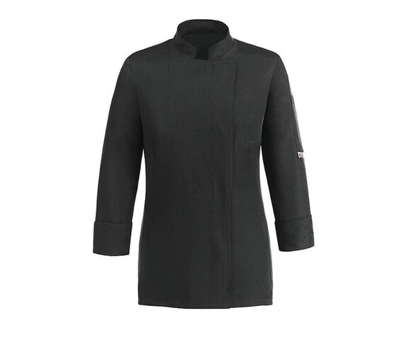 Egochef - Σακάκι Σεφ 100% Βαμβάκι Γυναικείο με Μακρύ Μανίκι Μαύρο- 1005002C