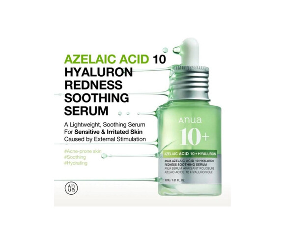Anua Azelaic Acid 10 Hyaluron Καταπραϋντικό & Ενυδατικό Serum Προσώπου με Centella Asiatica & Νιασιναμίδη 30ml
