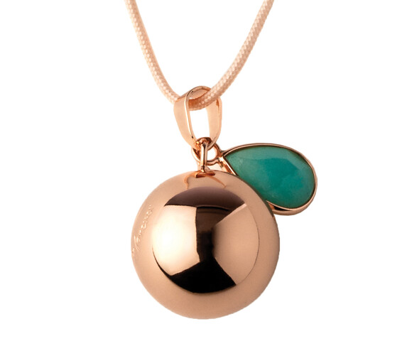 Bola μελωδικό Μενταγιόν εγκυμοσύνης- Με χαραγμένο μήνυμα ''We love you forever'' VG603