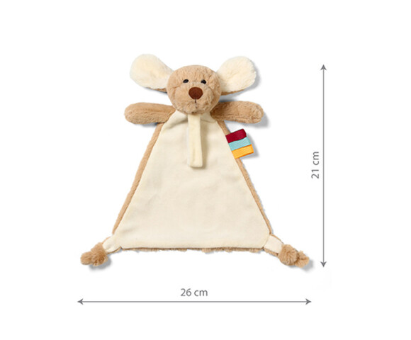 BabyOno Πανάκι Παρηγοριάς με κλιπ για την πιπίλα - Dog Willy