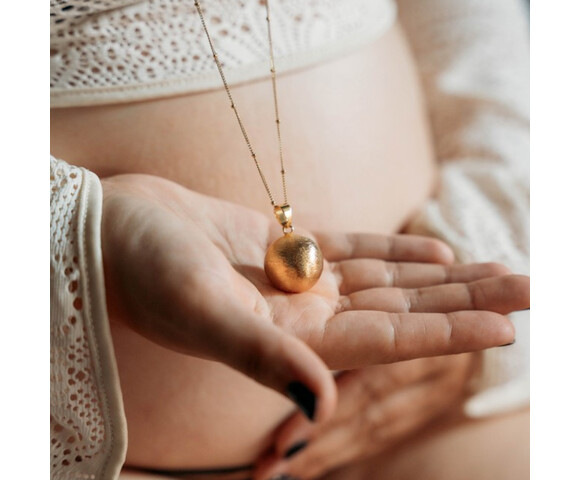 Bola μελωδικό Μενταγιόν εγκυμοσύνης-Pure Elegance Gold