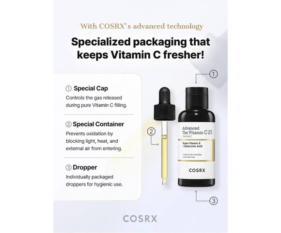 COSRX The Vitamin C 23 Serum Προσώπου με Βιταμίνη C για Πανάδες 20ml