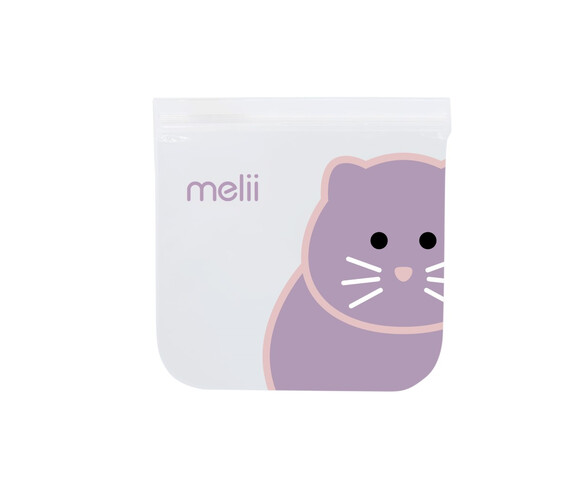 Melii – Επαναχρησιμοποιούμενα Τσαντάκια για σνακ 2 Cat + 2 Unicorn MEL21200