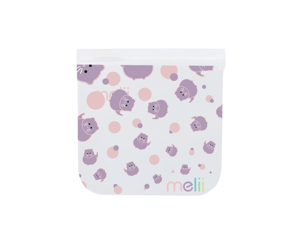 Melii – Επαναχρησιμοποιούμενα Τσαντάκια για σνακ 2 Cat + 2 Unicorn MEL21200