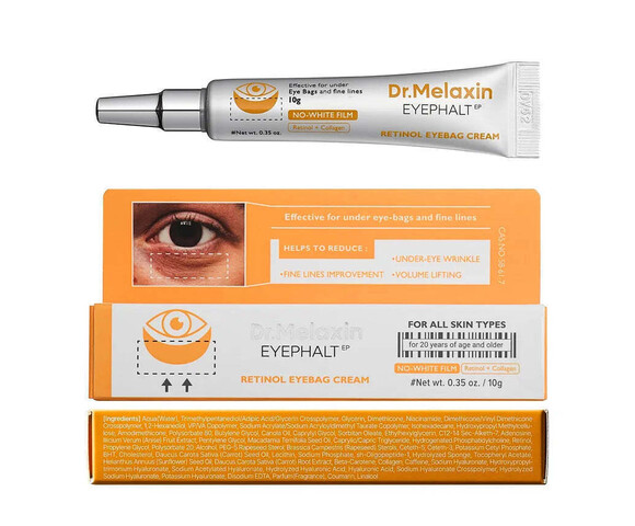 Dr. Melaxin Retinol Eyephalt Κρέμα Ματιών κατά των Μαύρων Κύκλων με Ρετινόλη 10gr