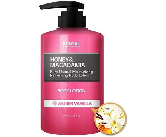 Kundal Honey & Macadamia Pure Body Lotion 500ml – Amber Vanilla