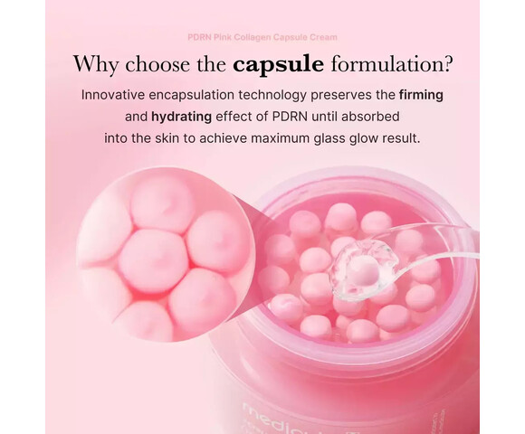 Medicube PDRN Pink Collagen Capsule Cream - Κρέμα με DNA σολωμού και Κολλαγόνο για glass skin 55gr