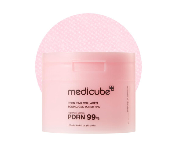 Medicube PDRN Pink Collagen Toning Gel Pads Τονωτικά δισκία για λείο και λαμπερό δέρμα 70τμχ