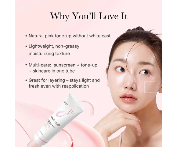 Medicube PDRN Pink Tone Up Αντηλιακή Κρέμα SPF50+ 50ml