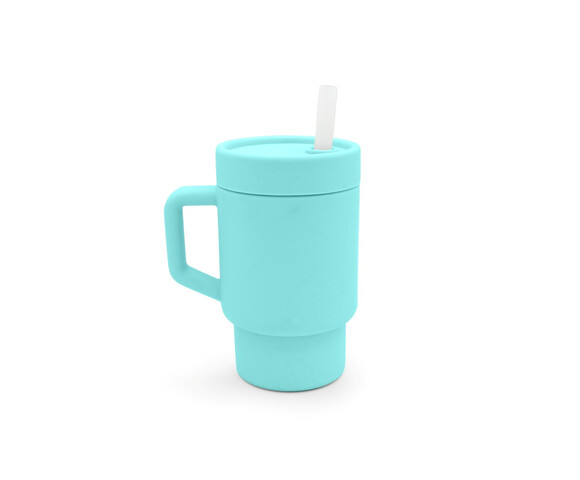 Melii – Παγούρι Σιλικόνης με Καλαμάκι Tumbler Μπλε