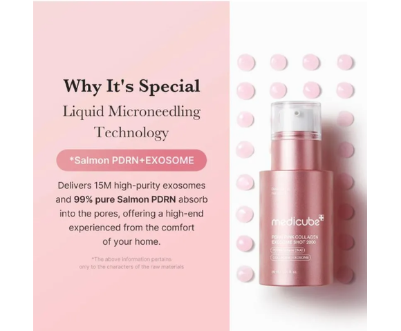 Medicube PDRN Pink Exosome Shot Serum 7500 - Ενισχυμένος αντιγηραντικός ορός 30ml