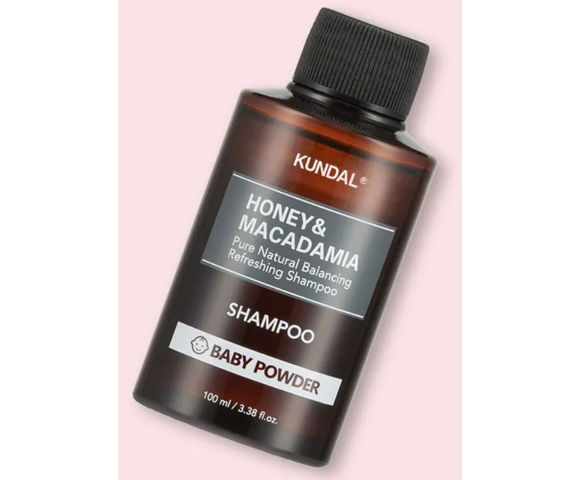 Kundal Σαμπουάν μαλλιών Honey & Macadamia Nature Shampoo Baby Powder 100ml