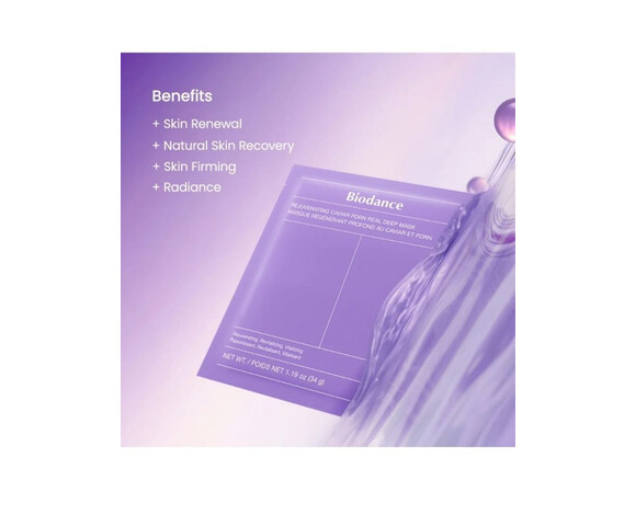 BIODANCE Rejuvenating Caviar PDRN Real Deep Mask – Viral Ενυδατική μάσκα για Ενυδάτωση Αναζωογόνηση Λείανση