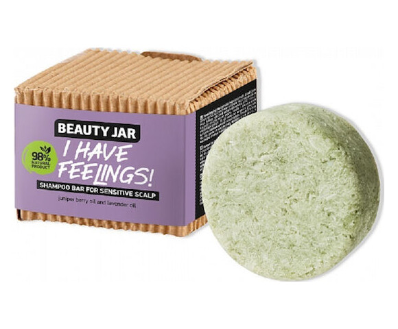 Beauty Jar “I HAVE FEELINGS!” Μπάρα Σαμπουάν για Ευαίσθητο Τριχωτό κατά της Πιτυρίδας 65gr