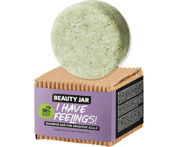 Beauty Jar “I HAVE FEELINGS!” Μπάρα Σαμπουάν για Ευαίσθητο Τριχωτό κατά της Πιτυρίδας 65gr