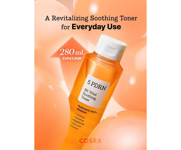COSRX 5 PDRN B5 Vital Soothing Toner - Ενυδατική τονωτική λοσιόν με 5 τύπους PDRN 280ml