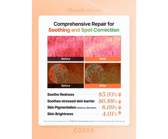 COSRX 5 PDRN B5 Vital Soothing Toner - Ενυδατική τονωτική λοσιόν με 5 τύπους PDRN 280ml