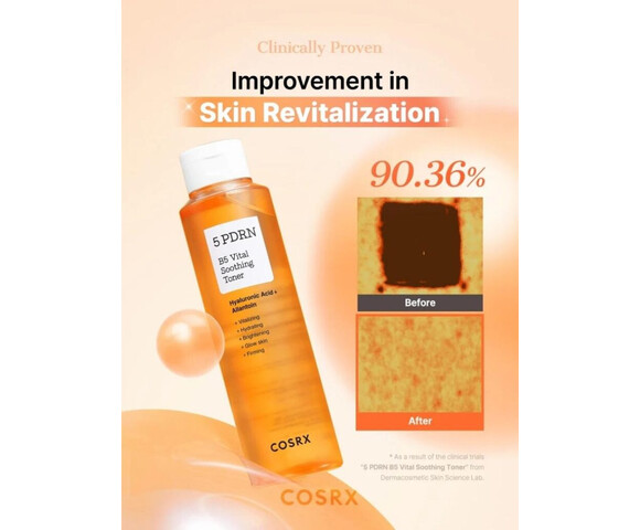 COSRX 5 PDRN B5 Vital Soothing Toner - Ενυδατική τονωτική λοσιόν με 5 τύπους PDRN 280ml