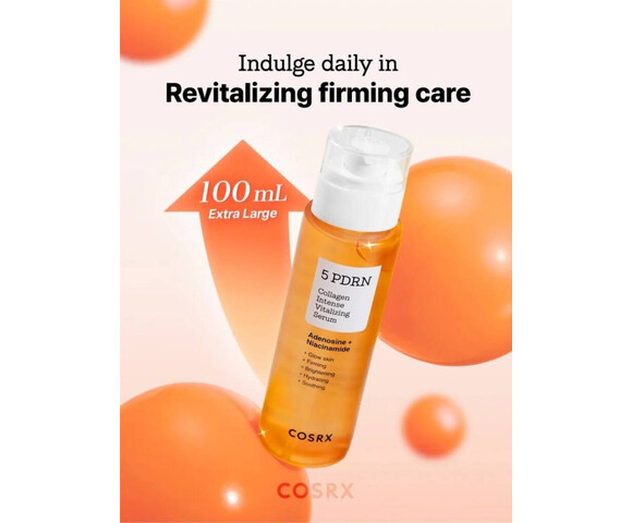 COSRX 5 PDRN Collagen Intense Vitalizing Serum – Συσφικτικός ορός αντιγήρανσης - ανάπλασης - λάμψης 100ml
