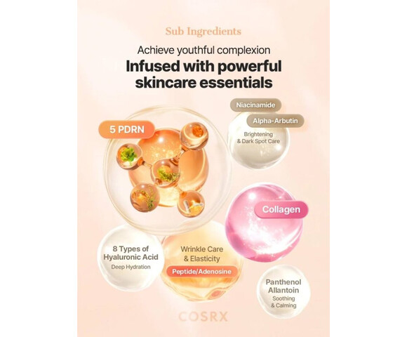 COSRX 5 PDRN Collagen Intense Vitalizing Serum – Συσφικτικός ορός αντιγήρανσης - ανάπλασης - λάμψης 100ml