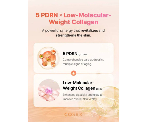 COSRX 5 PDRN Collagen Intense Vitalizing Serum – Συσφικτικός ορός αντιγήρανσης - ανάπλασης - λάμψης 100ml