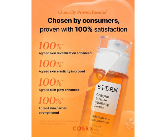 COSRX 5 PDRN Collagen Intense Vitalizing Serum – Συσφικτικός ορός αντιγήρανσης - ανάπλασης - λάμψης 100ml
