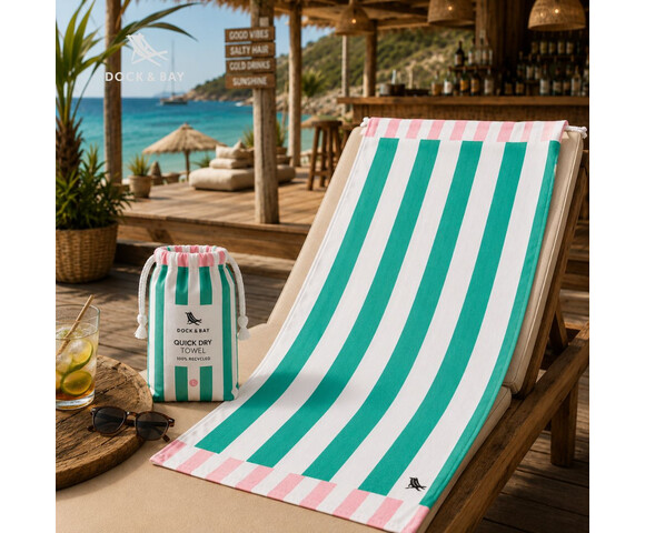 Dock & Bay: Πετσέτα θαλάσσης Quickdry - Pastel Pier Microfiber (Μικροϊνες) X-Large  200x90cm