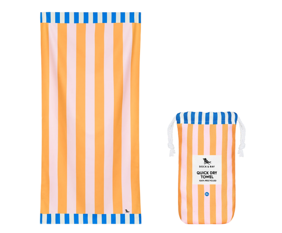 Dock & Bay: Πετσέτα θαλάσσης Quickdry - Mellow Yellow Microfiber (Μικροϊνες)  Large  160x90cm