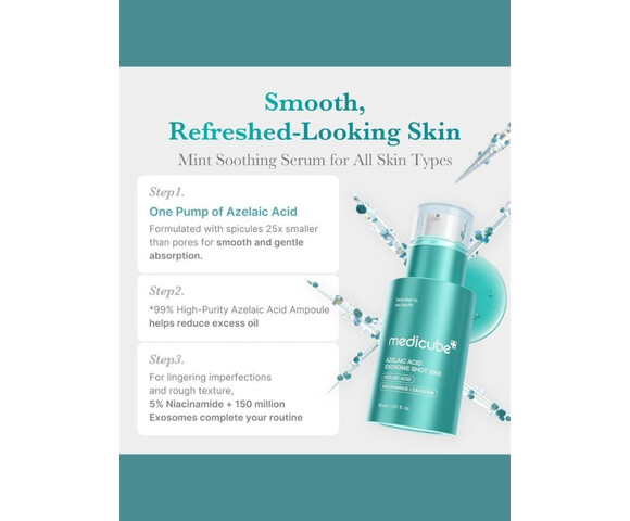 Medicube Azelaic Acid Exosome Shot Serum 2000- Ορός με μικροβελόνες και αζελαϊκό οξύ 30ml
