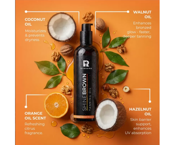 Byrokko Shine Brown Tan Boosting Oil 150ml BYR0015