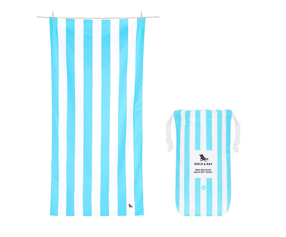 Dock & Bay: Πετσέτα θαλάσσης Quickdry - Tulum Bliue Microfiber (Μικροϊνες)  Large  160x90cm