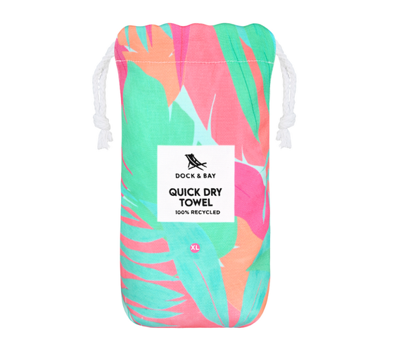 Dock & Bay: Πετσέτα θαλάσσης Quickdry - Hot Tropics Microfiber (Μικροϊνες)  Large  160x90cm