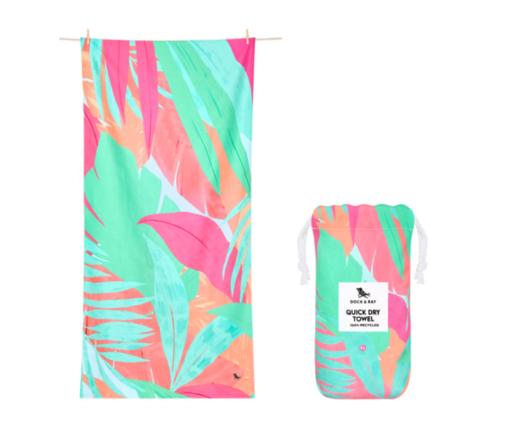 Dock & Bay: Πετσέτα θαλάσσης Quickdry - Hot Tropics Microfiber (Μικροϊνες)  Large  160x90cm