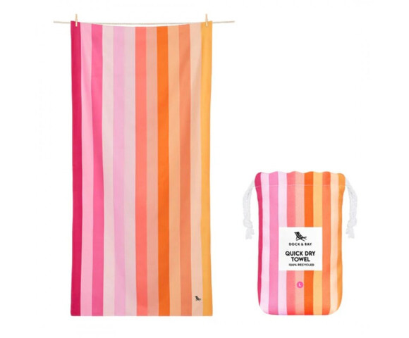 Dock & Bay: Πετσέτα θαλάσσης Quickdry - Miami Sorbet Microfiber (Μικροϊνες)  Large  160x90cm