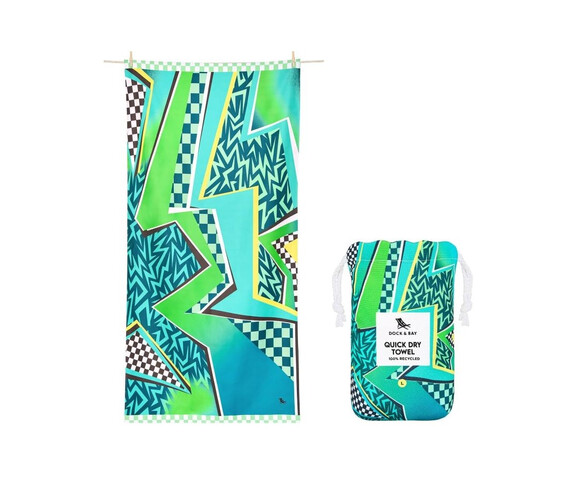 Dock & Bay: Πετσέτα θαλάσσης Quickdry Cabana - Tide Skater(Μικροϊνες)  Large 160x90cm