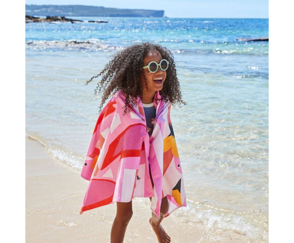 Dock & Bay Kids: Πετσέτα θαλάσσης παιδική Quickdry Cabana - Flamingos (Μικροϊνες) Medium 130x70cm