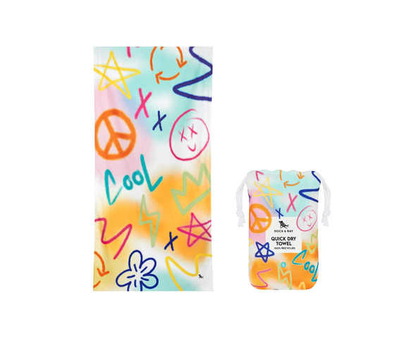 Dock & Bay Kids: Πετσέτα θαλάσσης παιδική Quickdry Cabana - Sand to Street (Μικροϊνες) Medium 130x70cm